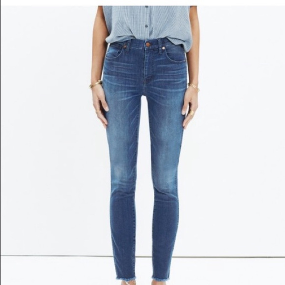 madewell 10" high rise skinny skinny